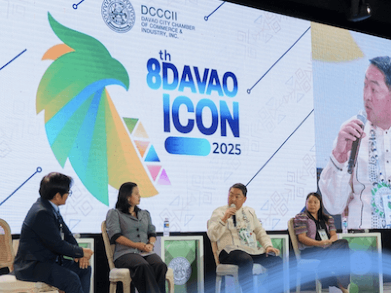 Ronnie Lim, General Manager of Apo Agua, sits down with fellow executives like Christine Villanueva, Head of Strategy and Communications of Aboitiz InfraCapital Airports, to discuss about transitioning and accelerating growth in Davao./Photo from Aboitiz InfraCapital