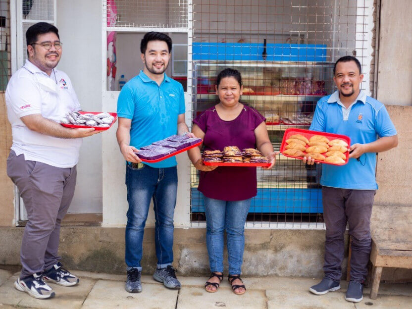 Aboitiz Foods helps create sustainable livelihoods by providing technical support and sharing valuable knowledge on basic business management./Contributed photo