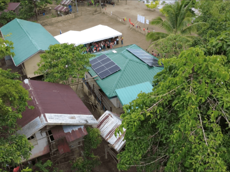 Solar power and satellite internet connectivity are opening new learning opportunities for students and teachers at Dinagat Elementary School, giving them access to digital educational resources that were previously difficult to reach in the remote Agusan marshlands. | Contributed photo