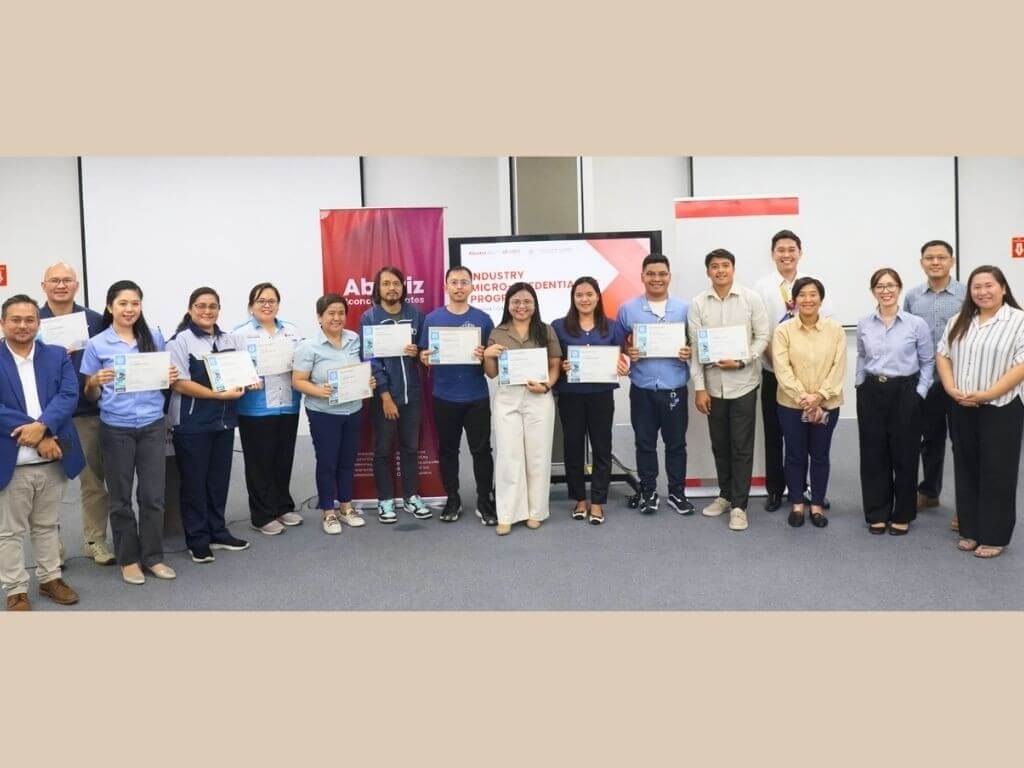 The initial cohort of 21 professionals from LIMA Estate&rsquo;s locators, including EPSON Precision Philippines, Japan Tobacco International Corporation, Big E Corporation, and Mitsuba Philippines Corp. recently completed their Industry Microcredential Certification in Data Management. | Contributed photo