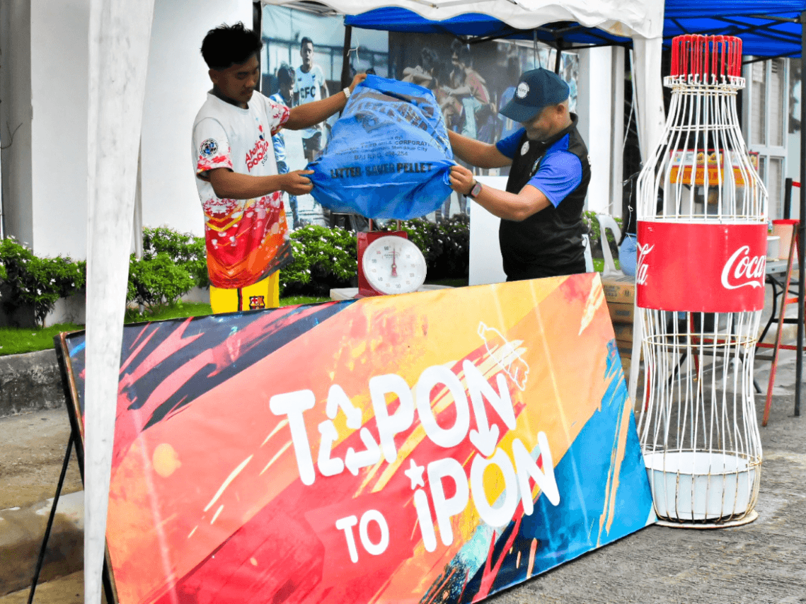 Circularity extends even to the Aboitiz Football Cup through Coca-Cola Europacific Aboitiz Philippines&rsquo; Tapon to Ipon program, where waste generated during the tournament is segregated and collected for recovery and recycling | Contributed photo