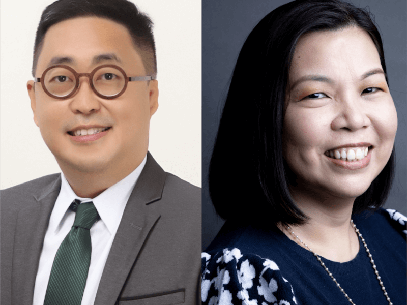 Filipino communications professional take key roles in the IABC. From left: Kane Choa,  vice president of corporate communications at ABS-CBN, and Liza Vengco, vice president for marketing communication at RCBC. -Photo from IABC 