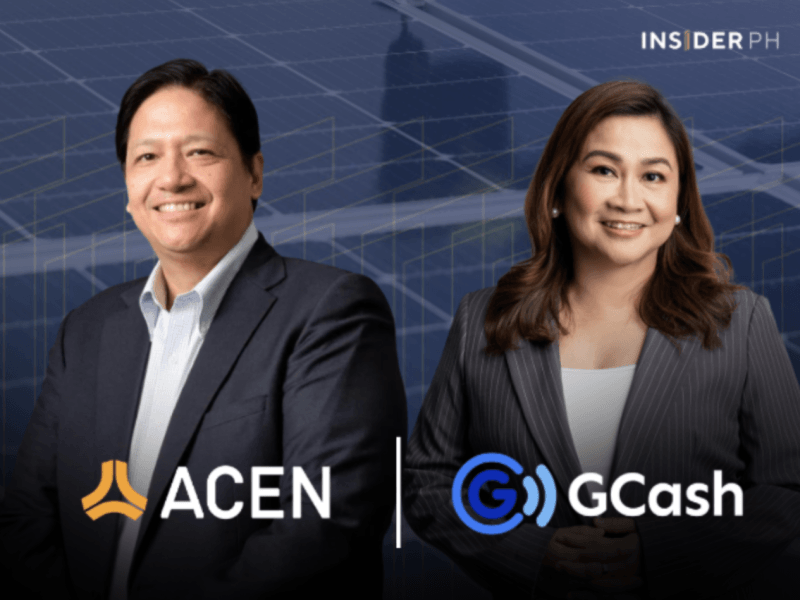 ACEN CEO John Eric Francia with GCash CEO Martha Sazon.&nbsp;