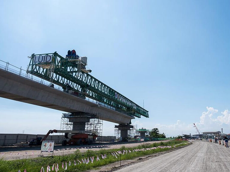 A portion of the Malolos-Clark Railway Project is being constructed in Apalit, Pampanga./ Photo lifted from the ADB website.