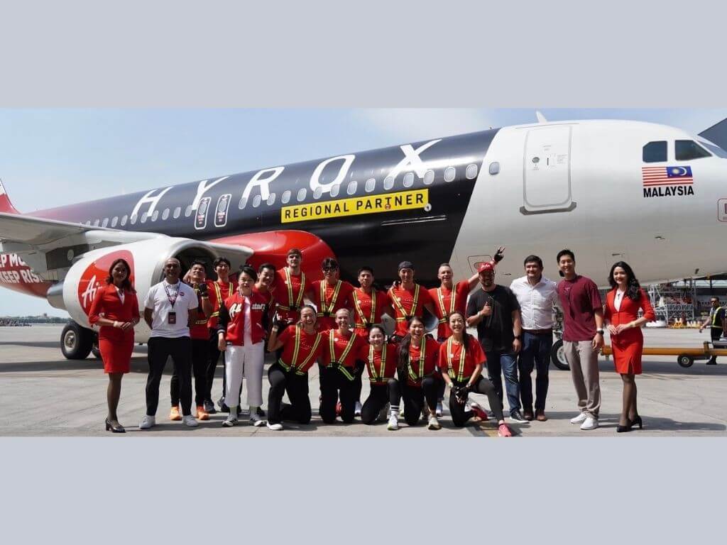 During the official announcement event, AirAsia and HYROX also unveiled a special co-branded aircraft livery themed &lsquo;Keep Moving, Keep Rising&rsquo;, marking the start of THE collaboration between the two brands. | Contributed photo