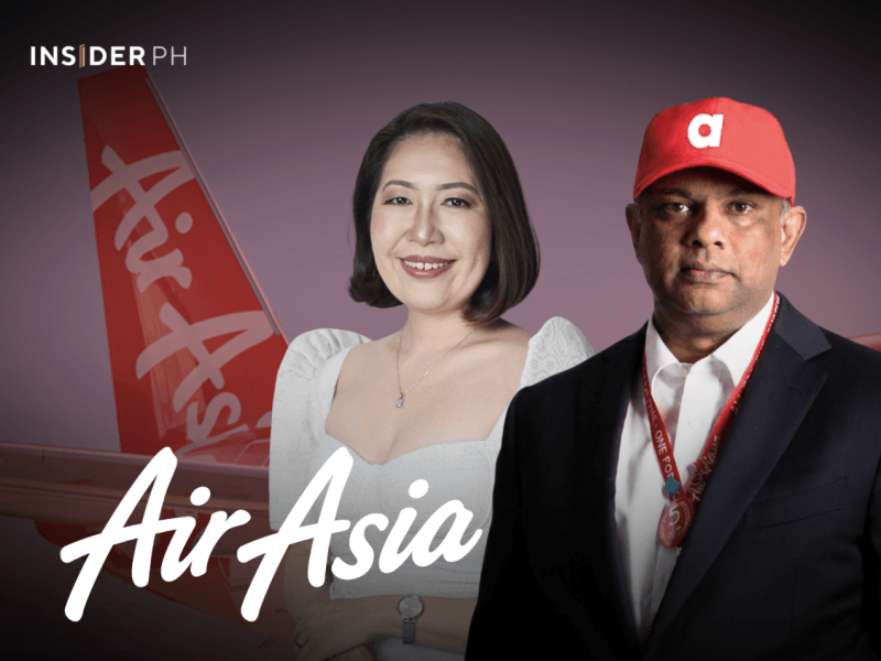 AirAsia Philippines president Anna Lu with AirAsia Group CEO Tony Fernandes.&nbsp;