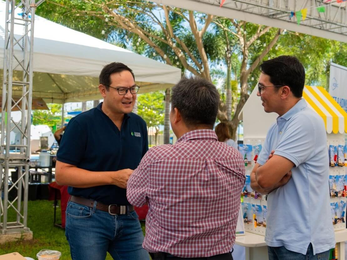 Alsons Dev president and CEO Miguel Rene A. Dominguez engages with homeowners and partners at the Buyers Appreciation Day. | Contributed photo