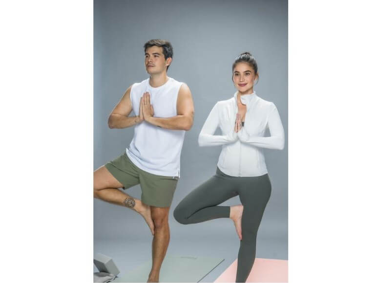 Manulife ambassadors Anne Curtis and Erwan Heussaff underscore the value of staying active through mindful movement, showing how simple practices like yoga can contribute to overall health and well-being. | Contributed photo