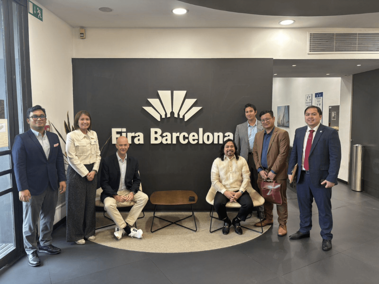 (Seated) Fira Barcelona International CEO Ricard Zapatero and APECO President and CEO Atty. Gil G. Taway IV | ​Photo from APECO