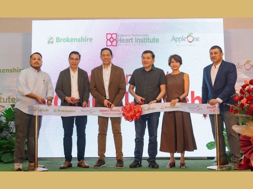 &nbsp;From left: James Leslee Michael U. Binoya (FP&A director, AppleOne Medical Group and CFO, Brokenshire Medical Center), Dr. Elfred Batalla (Heart Institute director), Ronald Manuel C. Santos (SVP, AppleOne Medical Group and CEO, Brokenshire Medical Center), Ray Go Manigsaca (chair, AppleOne Group), Engr. Venus H. Manigsaca (vice chair, AppleOne Group), and Dr. Michael Jamiana (medical director, Brokenshire Medical Center). | Contributed photo