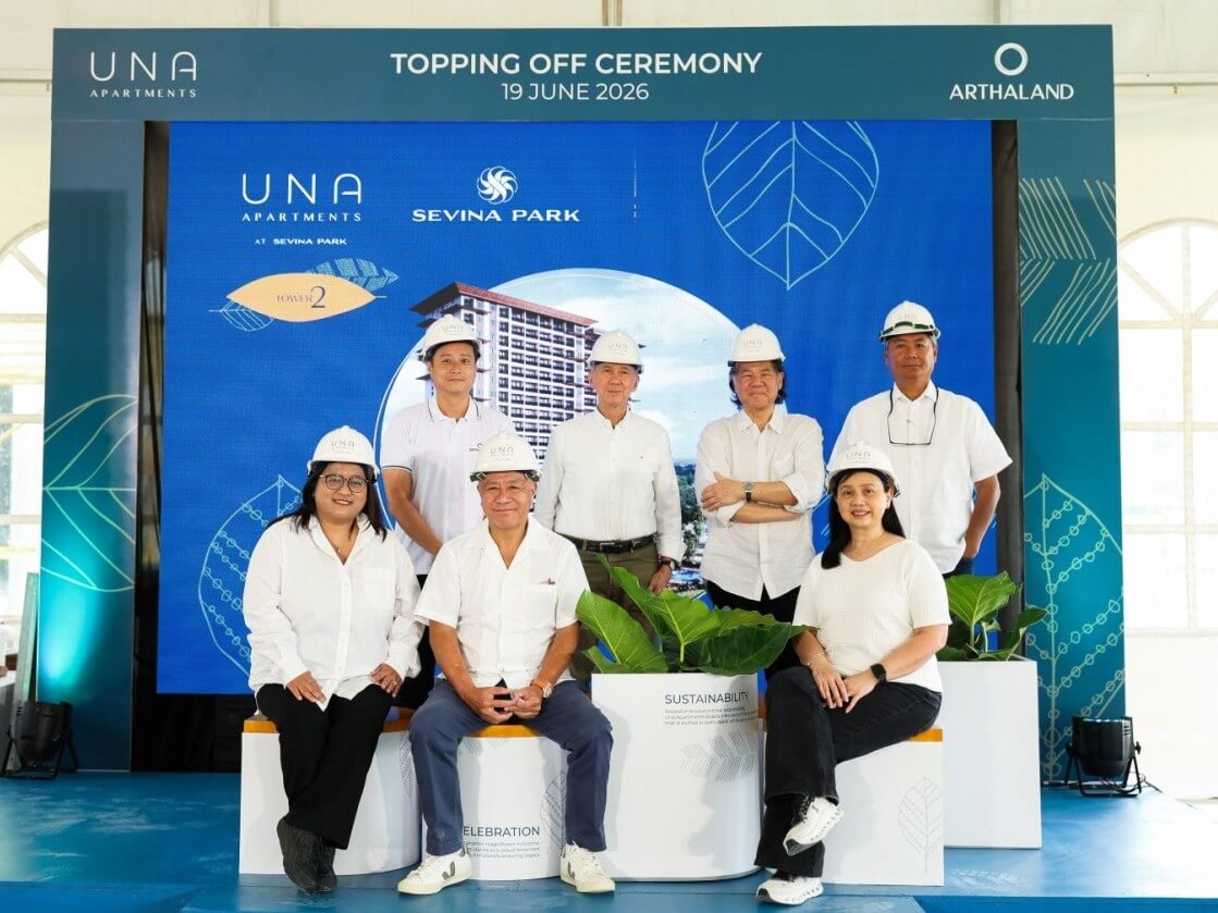 &nbsp;Seated from left to right: Arthaland CFO Marivic S. Victoria, treasurer and EVP Cornelio S. Mapa, and vice president Leilani G. Kanapi. Standing from left to right: Company vice president Oliver L. Chan ; vice chair and president Jaime C. Gonz&aacute;lez; &nbsp;Leandro V. Locsin Partners administrator and consultant Leandro Locsin Jr., and ASEC Development and Construction Corp. president Gerry Esquivel. | Contributed photo