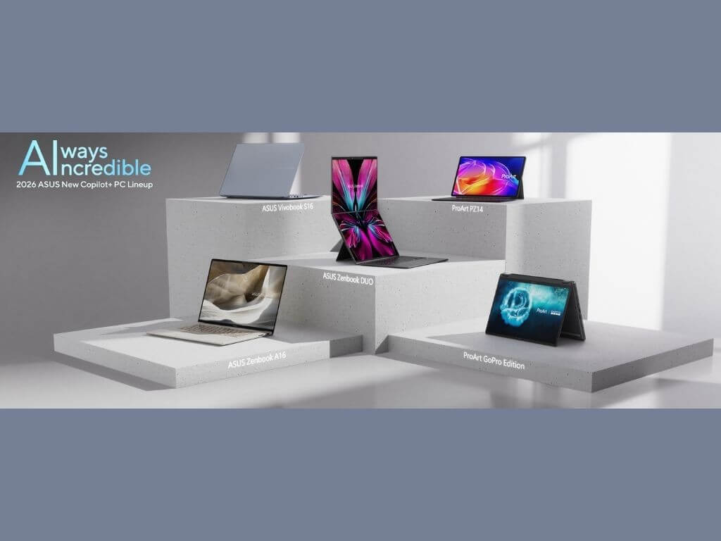 ASUS showcased its all-new and award-winning 2026 lineup of AI-powered Copilot+ PCs at CES 2026. These laptops and PCs are built to empower every creator, professional and everyday user. | Contributed photo