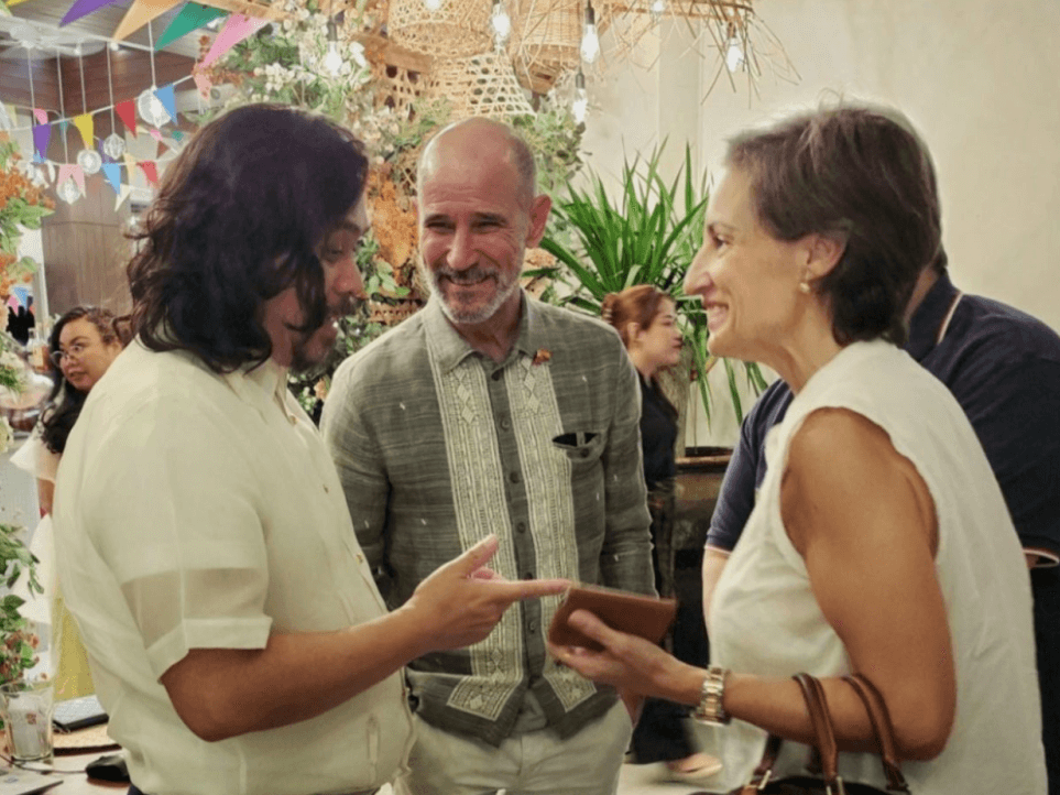 APECO president and CEO Atty. Gil G. Taway IV with Spanish Ambassador to the Philippines Miguel Utray Delgado and La Cámara executive director Ascension Lillo-Martin./ Photo from APECO