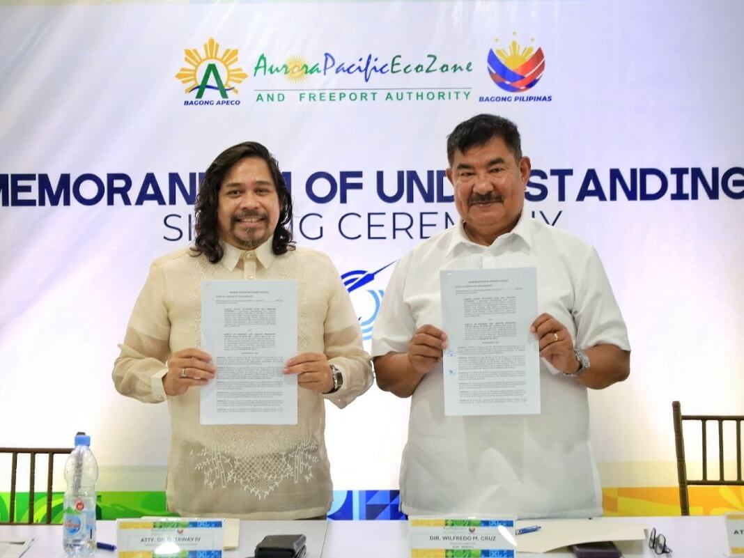 APECO President and CEO Atty. Gil G. Taway IV and BFAR Region III Director Wilfredo M. Cruz/Contributed photo