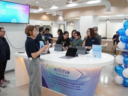 Through the Emma DigiZone, AXA hopes to enhance the experience for customers by making it easier to register or log in to the Emma by AXA PH app, with on-site Branch Services Specialists ready to guide them through the process and help them explore its features./ Contributed photo