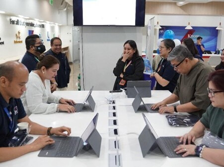 The Emma DigiZone helps reduce waiting time and gives customers more flexibility in managing their policies, viewing account value, topping up, paying premiums, and more—whether they prefer to self-serve or seek guidance from AXA staff on-site./Contributed photo