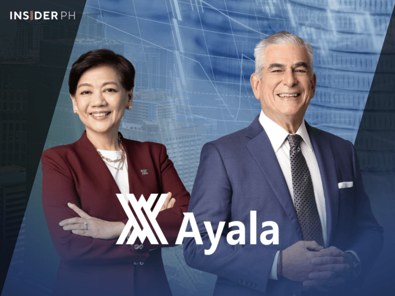 Ayala Land president and CEO Anna Ma. Margarita B. Dy with Ayala Corp. chair Jaime Augusto Zobel de Ayala.&nbsp;