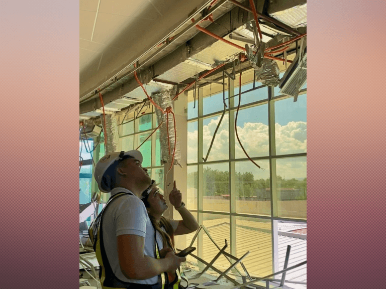 MDC Engineers assisting Gensan LGU's OBO checking different government buildings in the area.| Contributed photo