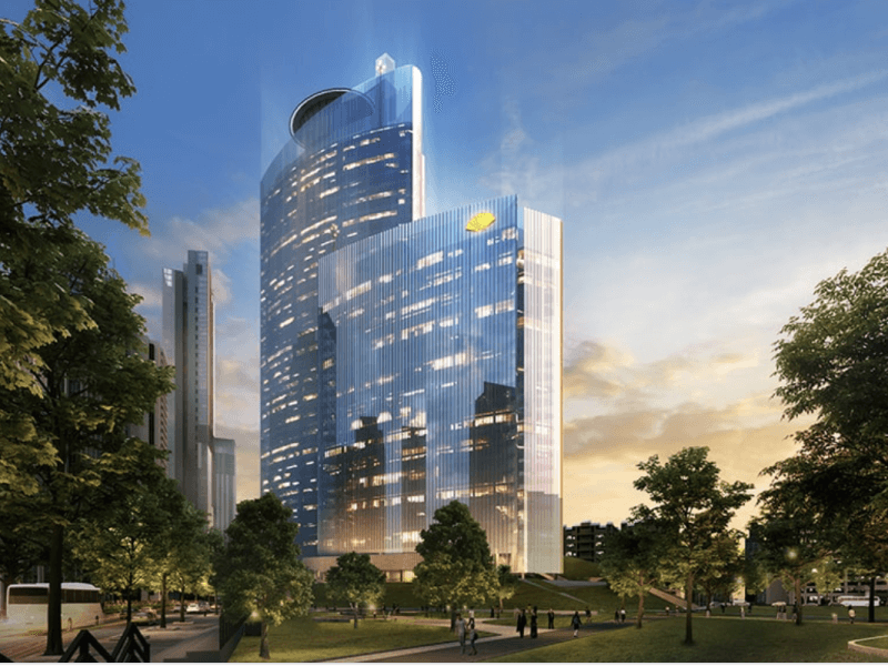 The new Mandarin Oriental hotel in Makati City, which is set to open in 2026./Photo from Ayala Land 