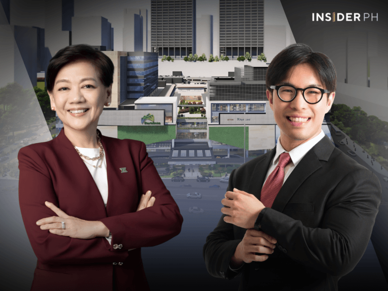 Ayala Land president and CEO Anna Ma. Margarita B. Dy with Eton Properties' CEO Kyle Tan.&nbsp;