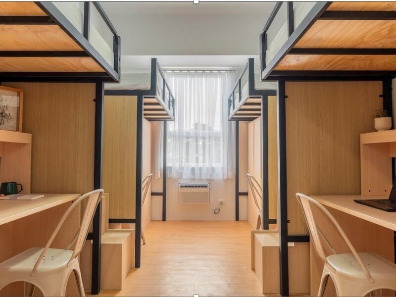 The co-living units give  renters their own dedicated personal area, including a work station. | Contributed photo.