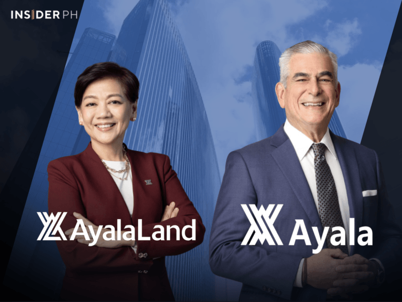 Ayala Land president and CEO Anna Ma. Margarita B. Dy wth Ayala ​Corp. and ​Ayala ​Land chair Jaime Augusto Zobel de Ayala.&nbsp;