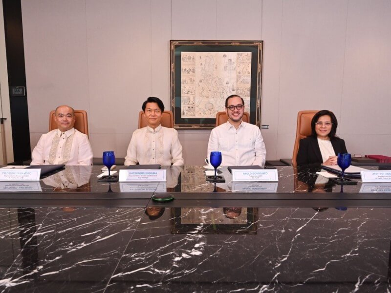 From left: Tsuyoshi Yamamoto, Representative Director and CEO, S Trading Co., Ltd.;  Katsunori Sugiura, Representative Director and President, SUGI Holdings; Paolo Borromeo, President and CEO, AC Health; and Atty. Yet Abarca, President and CEO, AC Health Pharma./Photo from AC Health