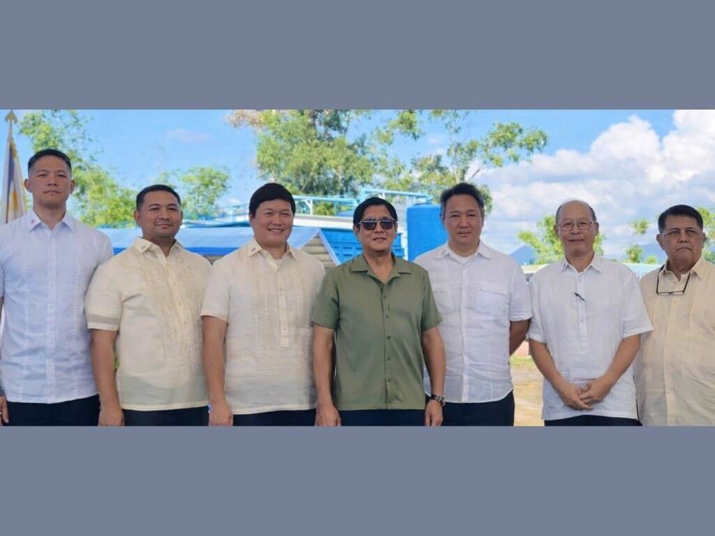 From left: Tubig and BBWI officials Samuel Young, Conrado Belisario, Ryan Yapkiawee, President Ferdinand Marcos Jr., Dexter Tiu, Eric Roxas, Simplicio Belisario | Contributed photo