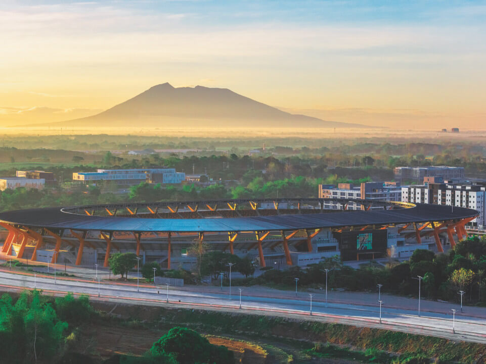 A view of the New Clark City sports complex./ Photo from the BCDA