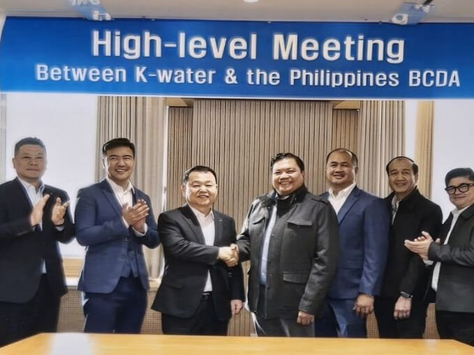 Bases Conversion and Development Authority officials, including President and CEO Joshua M. Bingcang, Chair Hilario B. Paredes, Director Gerard R. Seno, Director Anthony Marvin G. Ponce De Leon, and John Hay Management Corp. president and CEO Marlo Ignacio V. Quadra met with officials of Korea Water Resources Corp., including its president Yoon Seok-dae and vice president Seong Yong Han./ Photo from BCDA