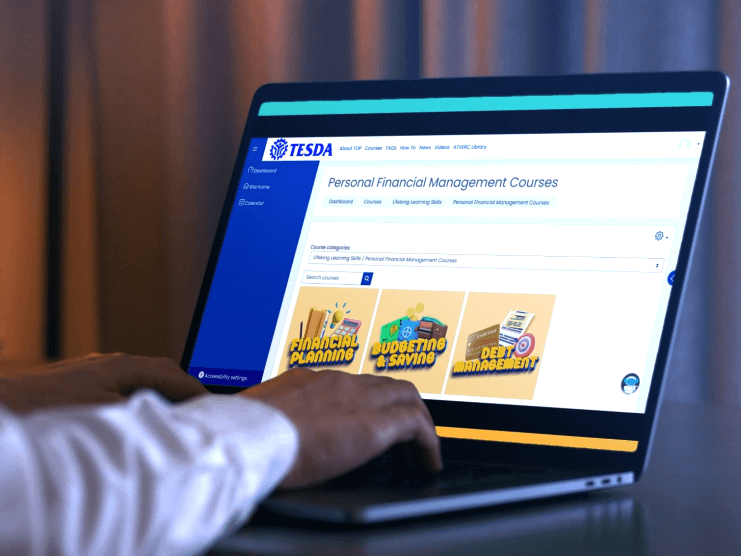 The fin ed e-learning modules. Financial education learning modules made available to the tech-voc learners nationwide./ Contributed photo