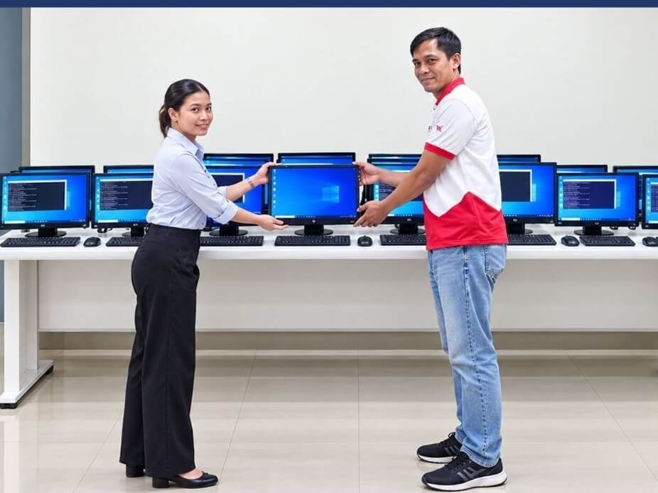 Repurposed computers for education. BDO Foundation turned over more than 180 desktop computers and laptops to 13 public and private schools and institutions. | Contributed photo