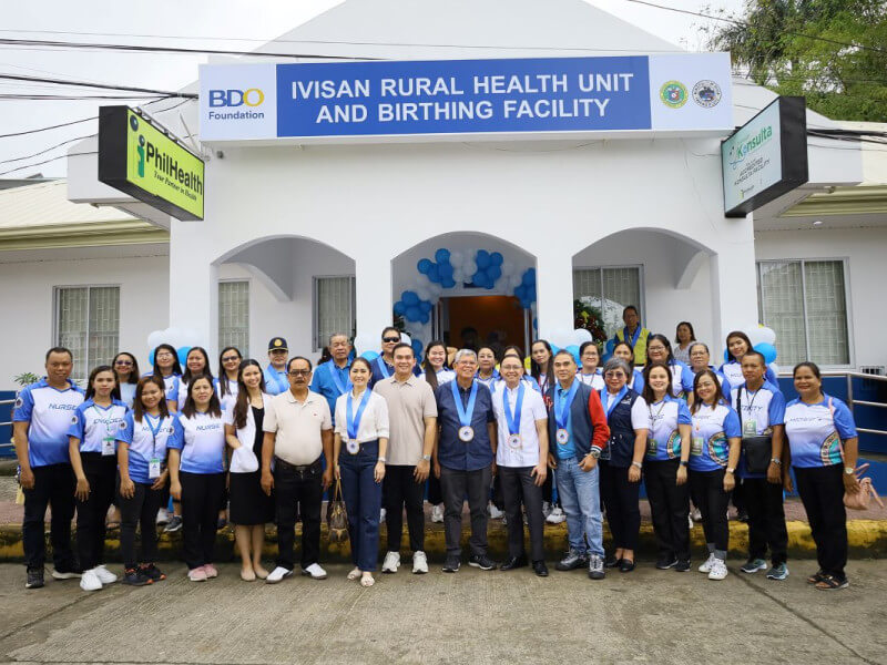 At the turnover of the rehabilitated Ivisan Rural Health Unit and Birthing Facility in Capiz./Photo from BDO