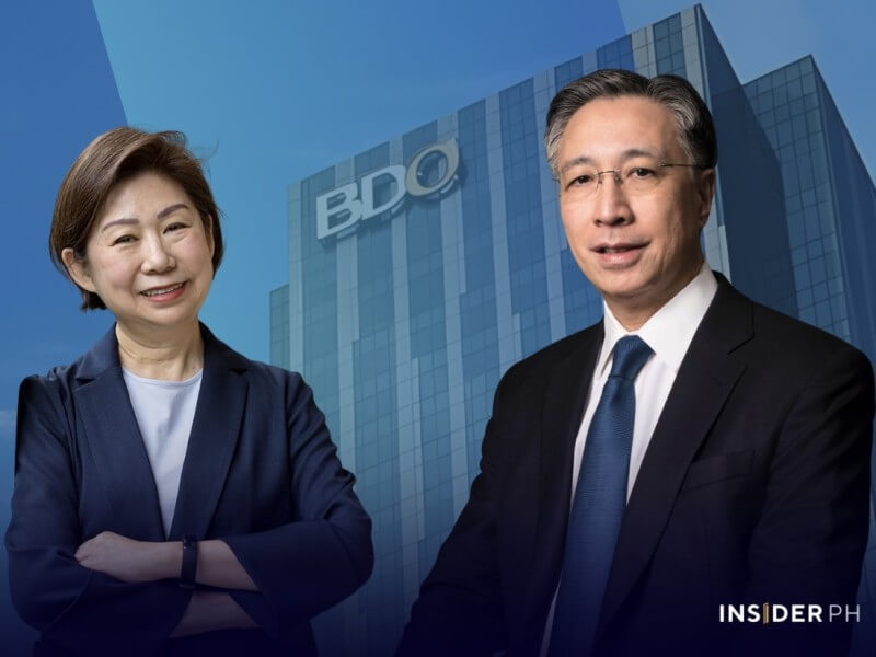 BDO Unibank President and chief executive officer Nestor V. Tan (right) with chair Teresita T. Sy.