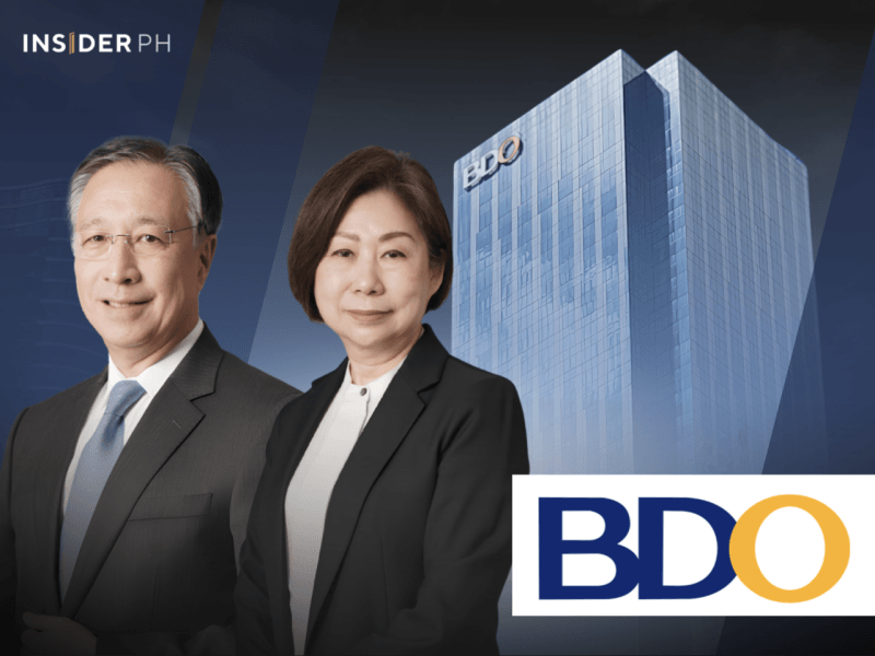 BDO president and CEO Nestor Tan with chair Teresita Sy-Coson.&nbsp;