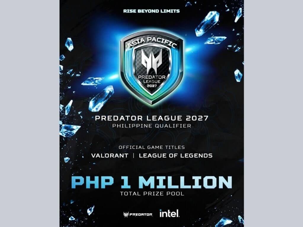With a total prize pool of P1 million, the qualifiers will feature tactical FPS VALORANT and the popular MOBA League of Legends, each offering P500,000 in prizes. | Contributed photo