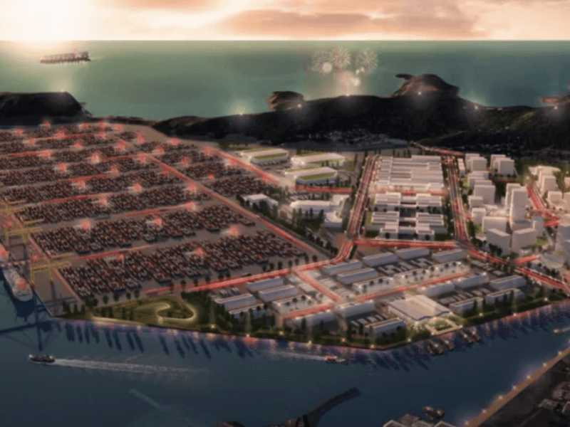 Artists' rendering of the 235-hectare Bataan Transshipment Hub, which aims to transform the Philippines into a key trade gateway./Contributed ​photo 