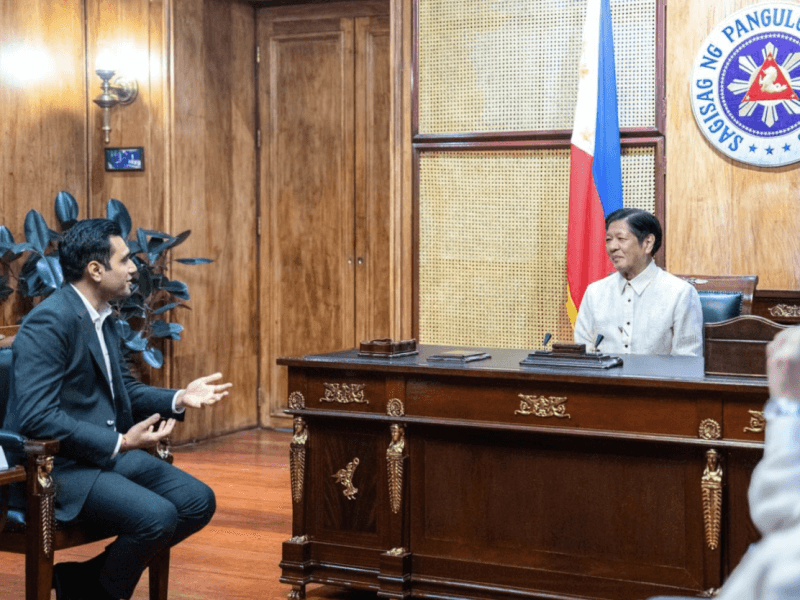 Karan Adani discussed plans to invest in a Bataan port project during a courtesy call with President Marcos in May 2024./Photo from the Presidential Communications Office 