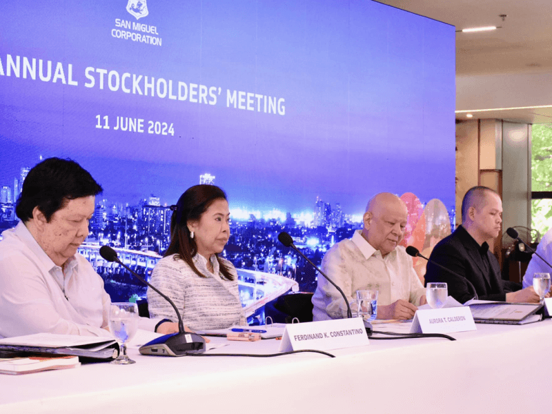 Tycoon Ramon Ang became chair & CEO while Paul Ang stepped up as vice chair, president and COO following SMC's annual stockholders' meeting. 