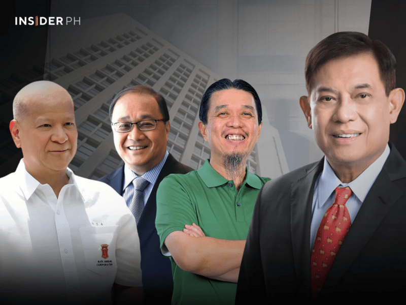 Firms led by (from left) Ramon S. Ang, Manuel V. Pangilinan, and Lucio Co drop long-serving directors as SEC chair Francis Ed. Lim enforces its strict nine-year term limit.