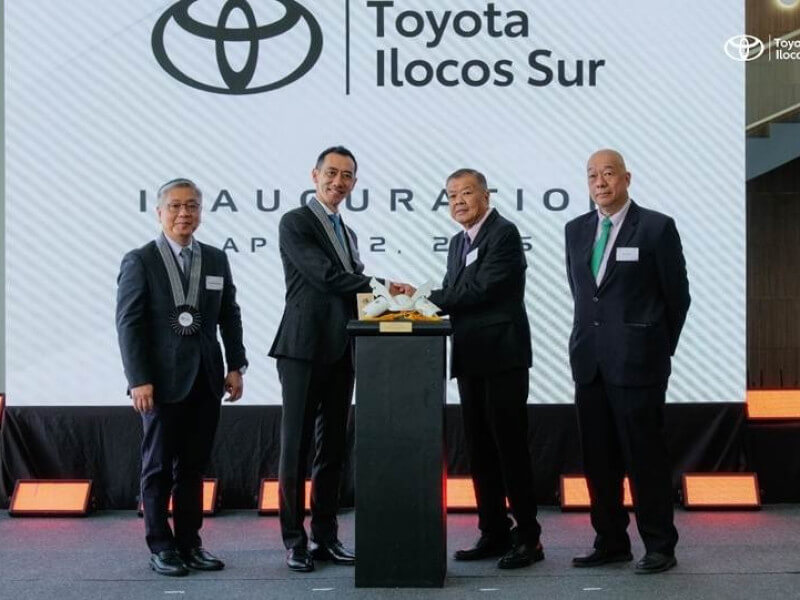From left: TMP Executive Vice President of Marketing Division Jose Maria Atienza, TMP President Masando Hashimoto, Toyota Dagupan Group Chairman Juanito Ong Jr., and Toyota Dagupan Group President Rene So./Photo from TMP 