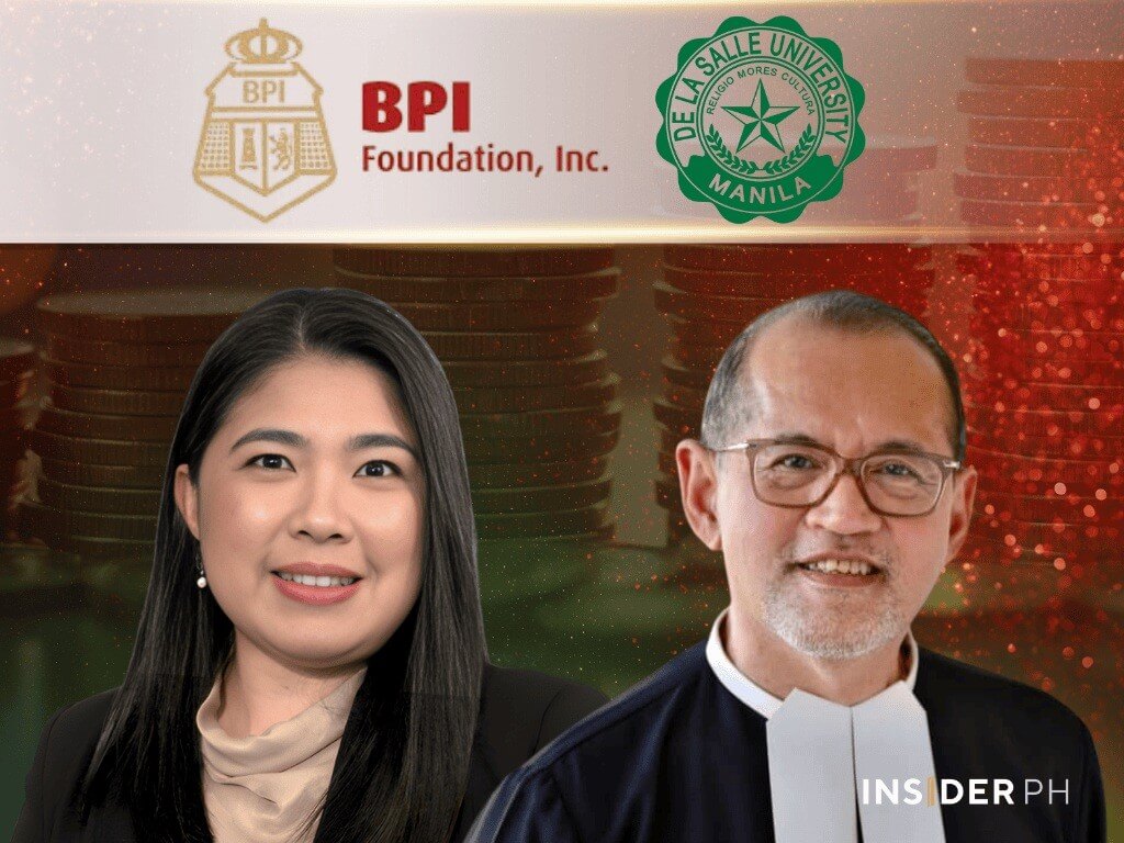  Carmina Marquez, BPIF executive director and Br. Bernard Oca FSC, DLSU president.