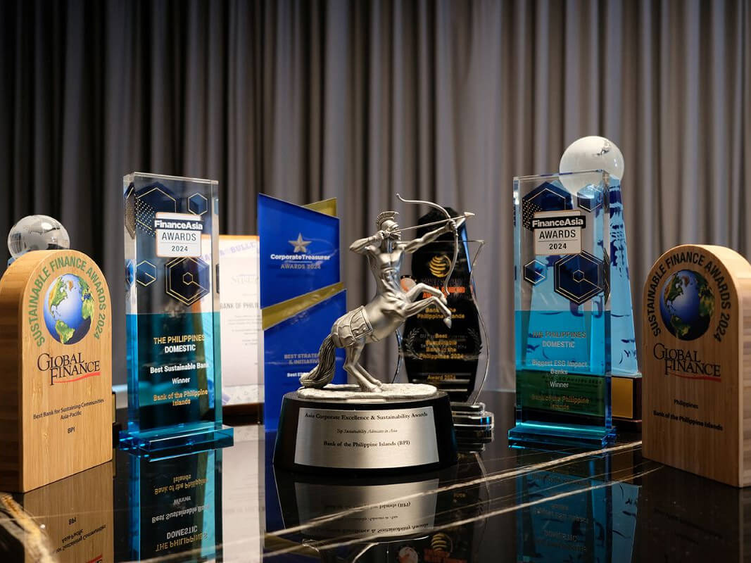 BPI continues to champion sustainability, earning prestigious local and international awards that recognize its commitment to responsible banking and a greener future./ Contributed photo