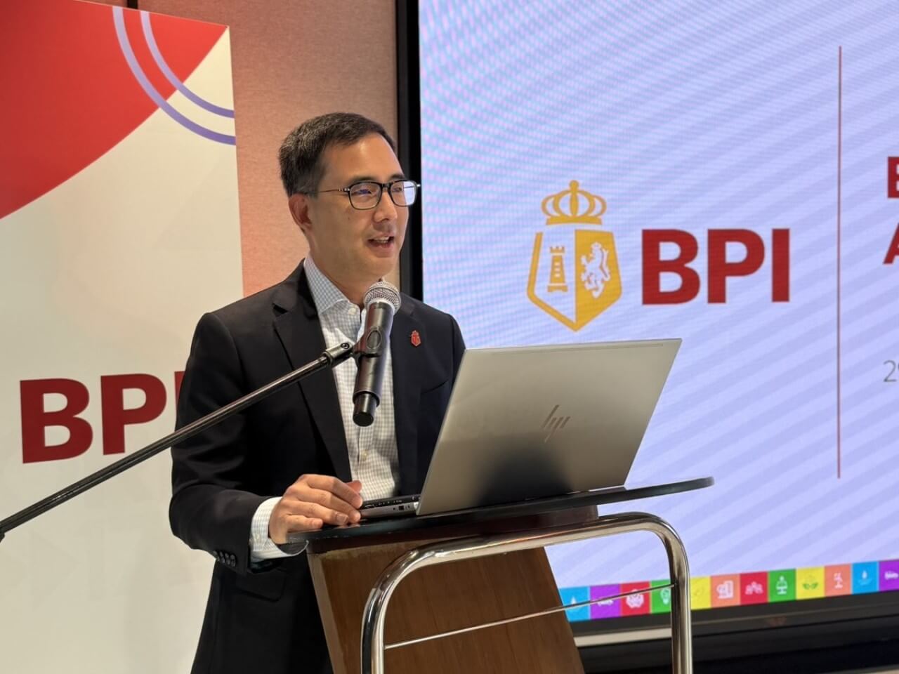 BPI CFO and chief sustainability officer Eric Luchangco shares the bank’s ongoing efforts to drive sustainability./Photo from BPI