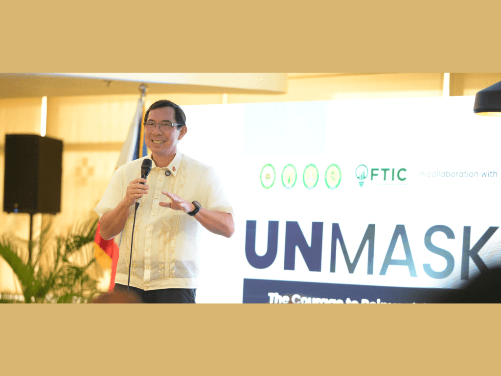 Speaking before the FEU community, TG Limcaoco, BPI President and CEO, challenges students to aspire for more, embrace continuous learning, and create positive impact through leadership and service. | Contributed photo