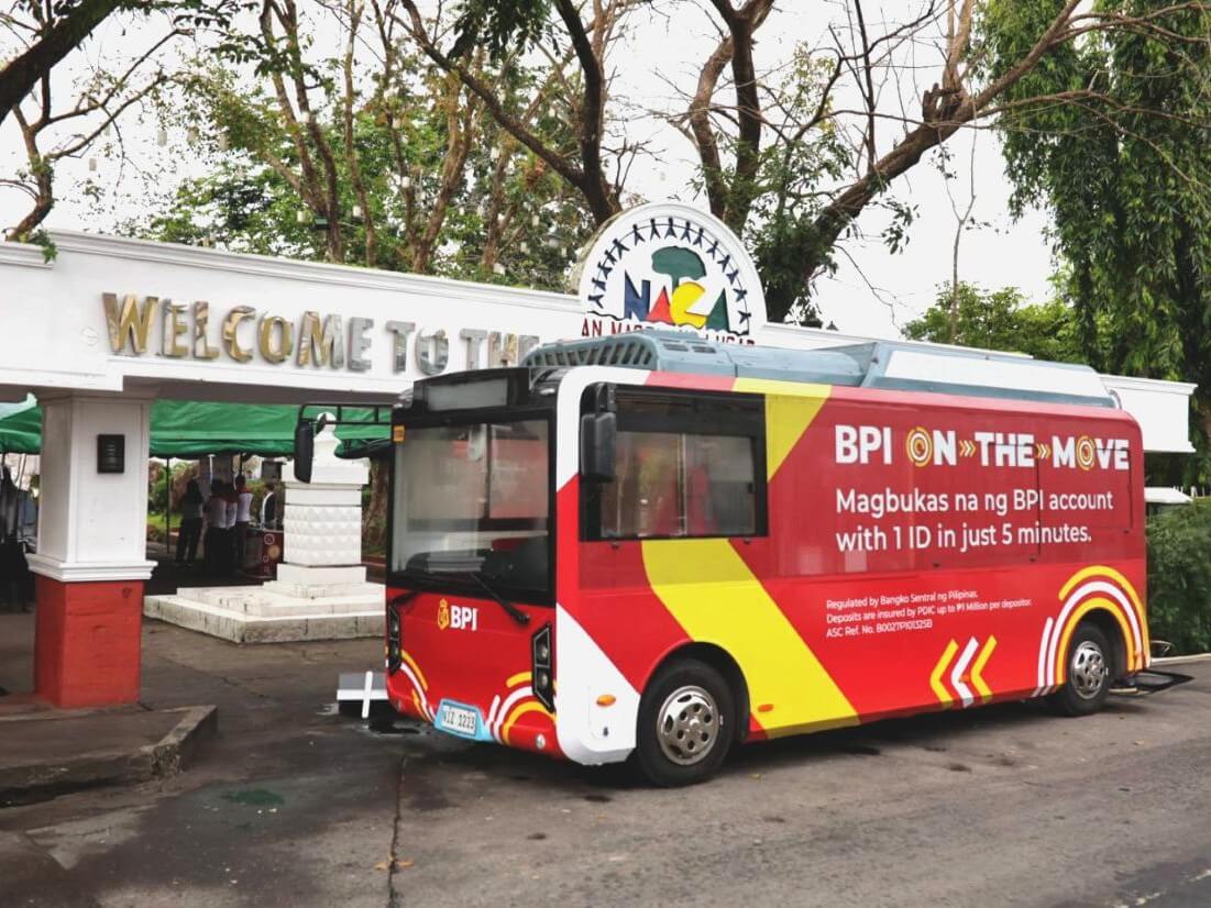 BPI On-The-Move makes its first stop in Naga City, Camarines Sur, bringing accessible, on-the-ground banking services closer to local communities. | Contributed photo