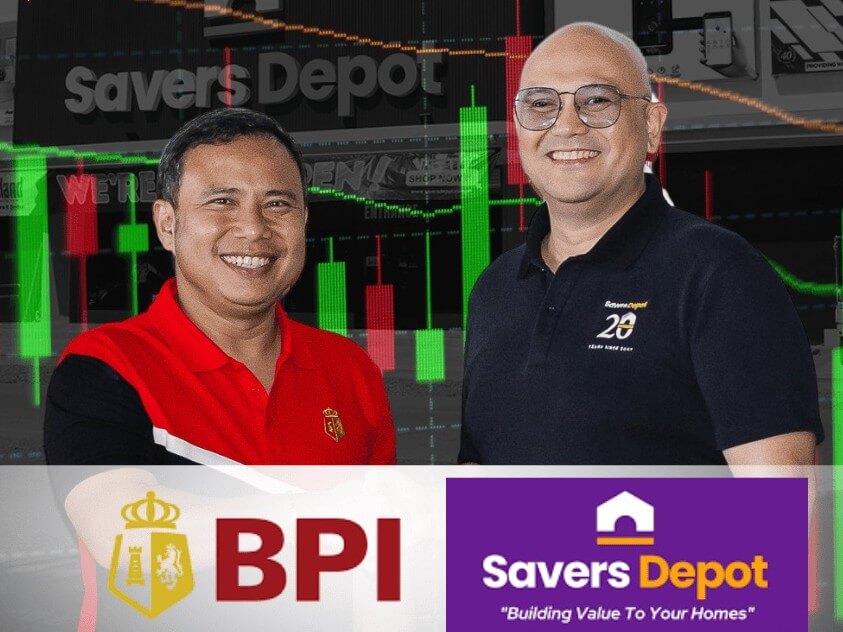  Ritche Farinas, head of BPI agency banking retail sales and partnerships, with Kendrick Sia Sulay, CEO of Saver Depot | Contributed photo