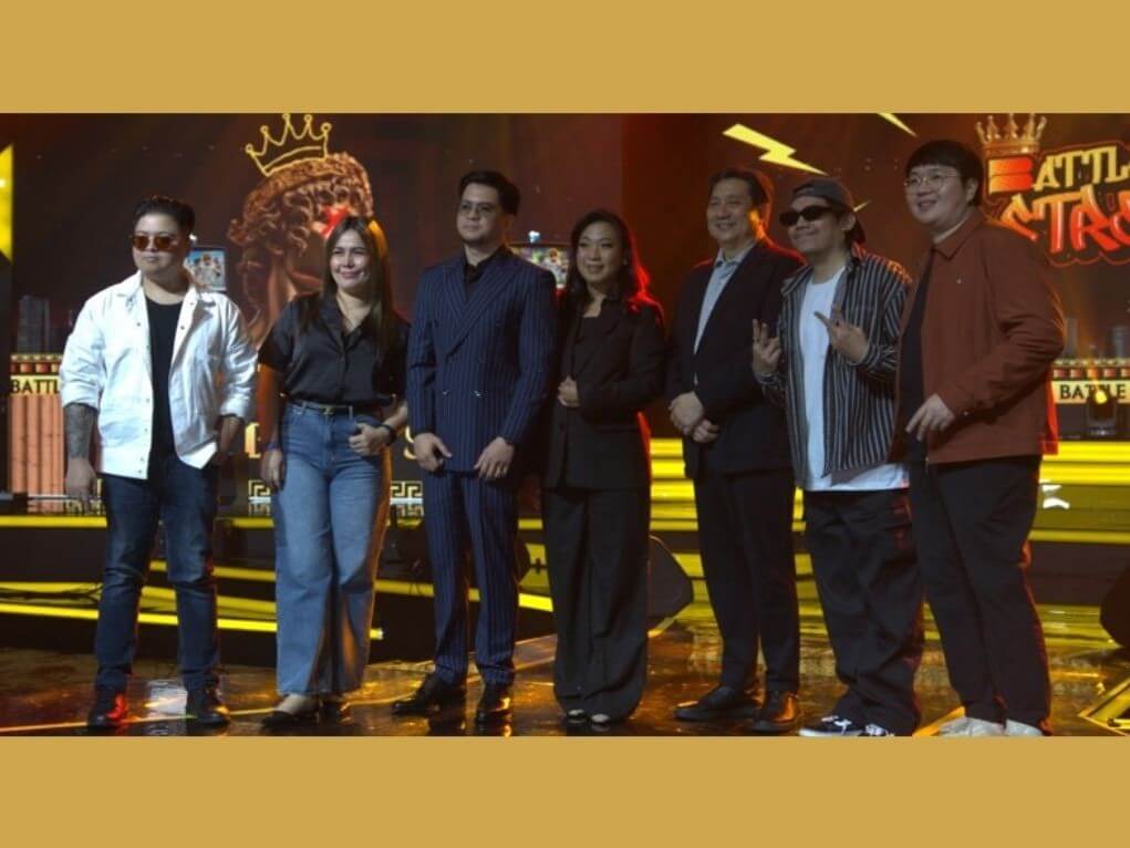 &nbsp;Buenas PH executives Jev Mark Macam (third from left), president of 888 Luxury Legacy Corp; Ellen Joy Almanza, managing consultant of Buenas PH; and Atty. Anthony Manguiat, president of HHRPI, with the country's top gaming influencers during the pre-show of the Grand Finals of the Battle of the Streamers. | Contributed photo