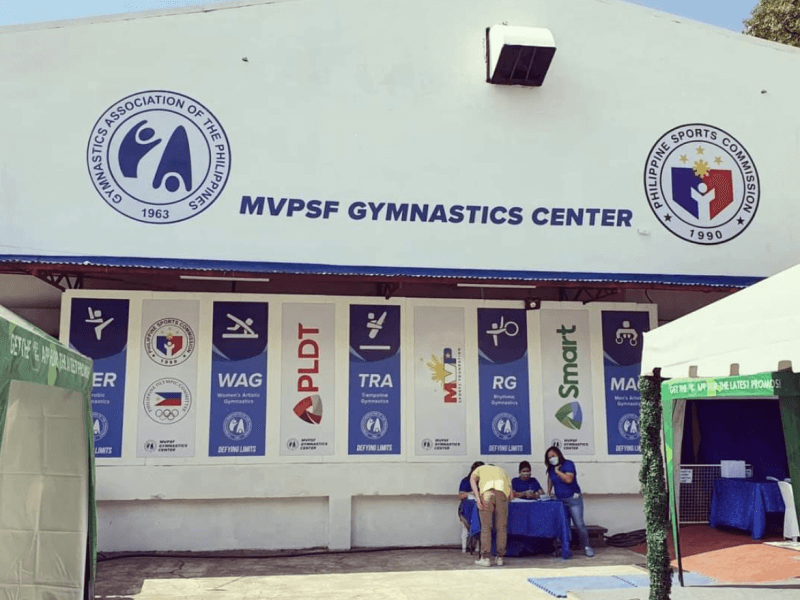 The 2,300 square-meter gym MVPSF Gymnastics Center in Intramuros, ​Manila. (Photo from Pangilinan's X account) 