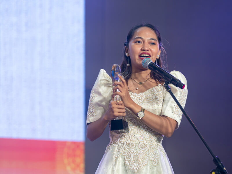 Justine Tabile wins for telco and transport.